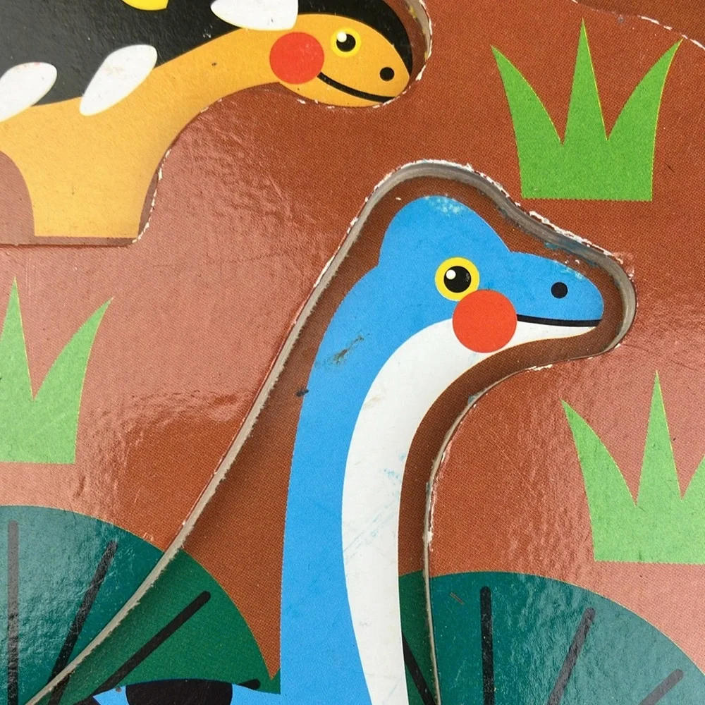 Melissa & Doug Dinosaur Puzzle & Dinosaur Rollers